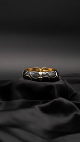 Luna Black Bangle